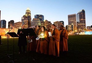 Thanks to the Charlotte Observer for this beautiful, front-page photo of the Caldwell choir members who "made a joyful noise) at Sunrise on Easter morning.